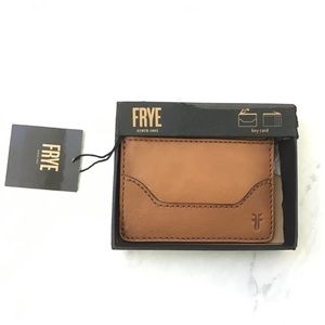 Genuine Frye Key Cardholder Brown Leather